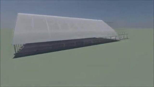 Строительство каркасного ангара под коровник от АнгарАгроСтрой