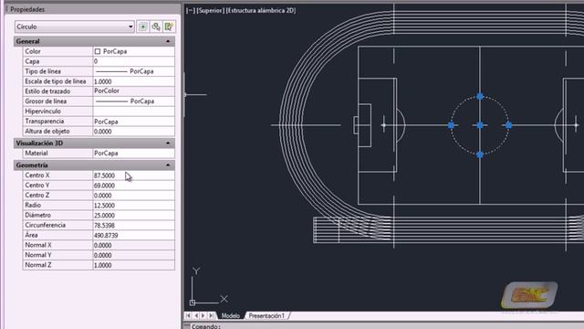 21-a La paleta Propiedades (Curso Autocad 2012, www.guiasinmediatas.com) смотреть онлайн