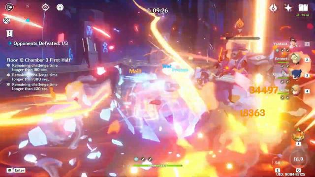 Yanfei Mono Pyro and Sucrose Taser - Genshin Impact Abyss 2.8 - Floor 12 9 Stars смотреть онлайн