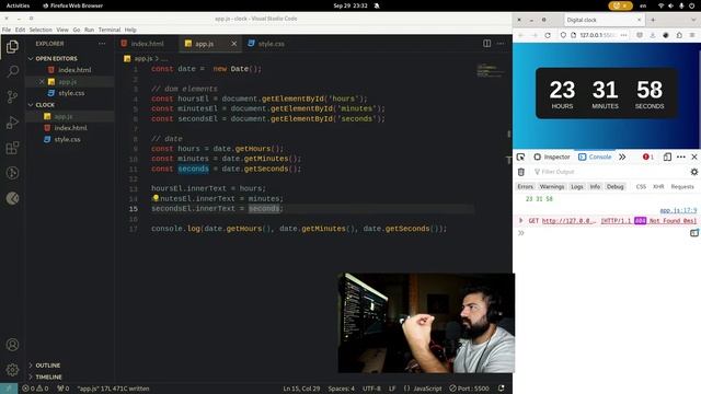 ? ვაწყობთ ციფრულ საათს (HTML, CSS, JS) смотреть онлайн