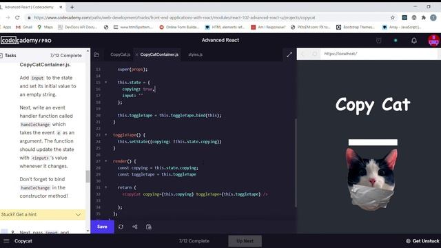 Codeacademy React CopyCat Project смотреть онлайн