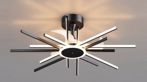 8 Потолочный вентилятор с Алиэкспресс Вентилятор люстра с Алиэкспресс LED Fan Chandelier Aliexpress