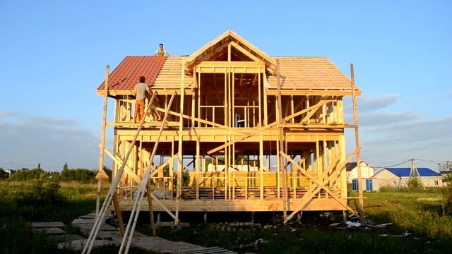 монтаж кровли из металлочерепицы на каркасном доме смотреть онлайн
