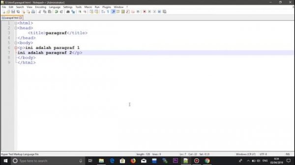 Belajar HTML - HTML paragraf #fruhtml