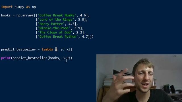 Python One-Liners | Data Science 7 | NumPy Boolean Indexing смотреть онлайн