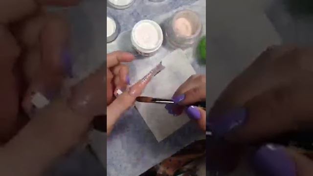 Наращивание ноготка акрилом. Часть 1 смотреть онлайн