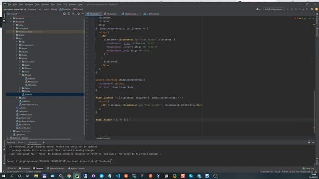 React JS Typescript Modal смотреть онлайн