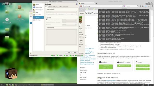 Using MultiMC in Linux and Windows as a backup for your launcher. смотреть онлайн