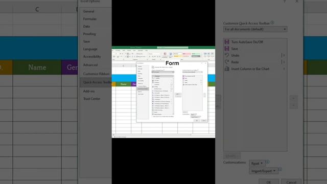 How To Create A Data Entry Form In Excel?  #reels #excel #excelfullcourse