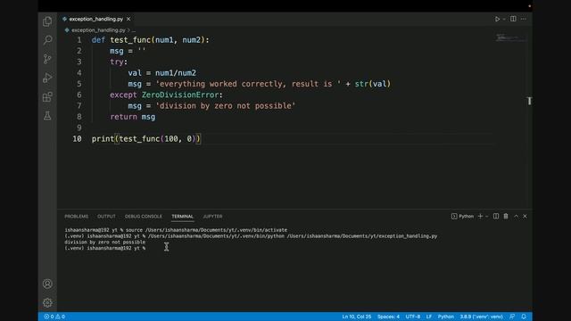 complete exception handling in python смотреть онлайн