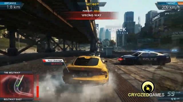 NFS Most Wanted 2: Downtown Run - EVGA GTS 450™HD смотреть онлайн