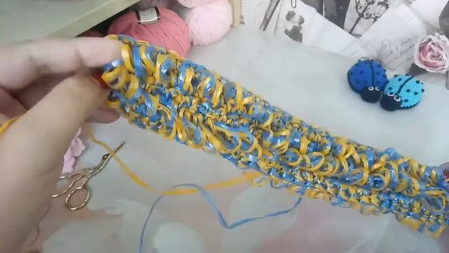 Как связать мочалку. Вязание мочалки. Овальная мочалка. смотреть онлайн