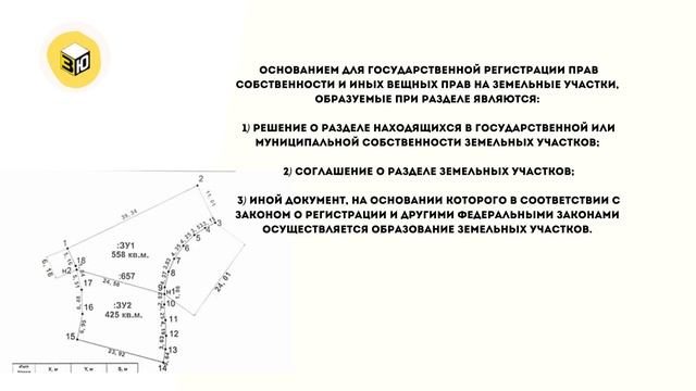 Раздел земельного участка
