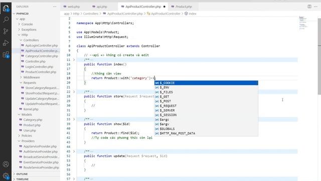 11 - api controller edit - PHP Nâng Cao смотреть онлайн