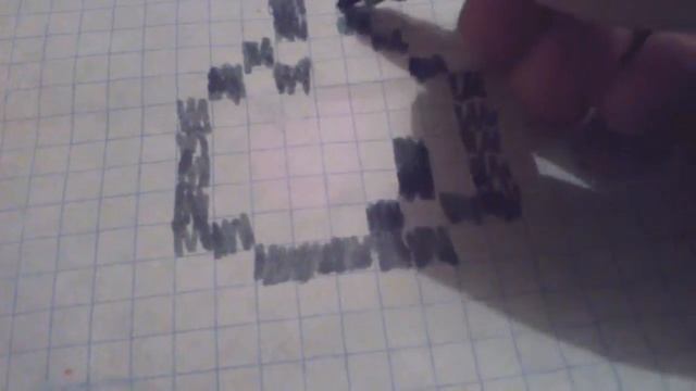 Баночка с зельем или водой из MineCraft. Рисунки по клеточкам #2