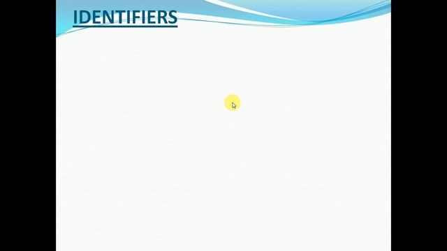 delimiter, keywords and identifiers (class - 2) смотреть онлайн