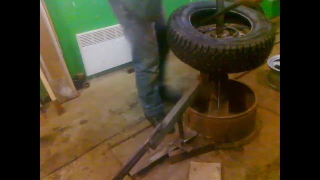 Шиномонтаж своими руками ручной шиномонтажный станок.