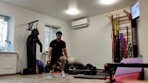 Ударная тренировка с гирей. Тренировка для борцов и ударников.
