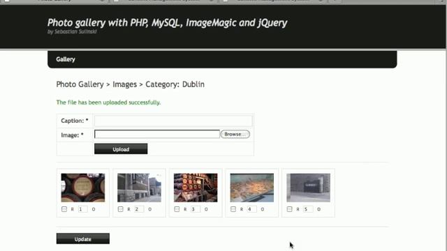 Create Photo Gallery with PHP, MySQL, ImageMagic and jQuery смотреть онлайн