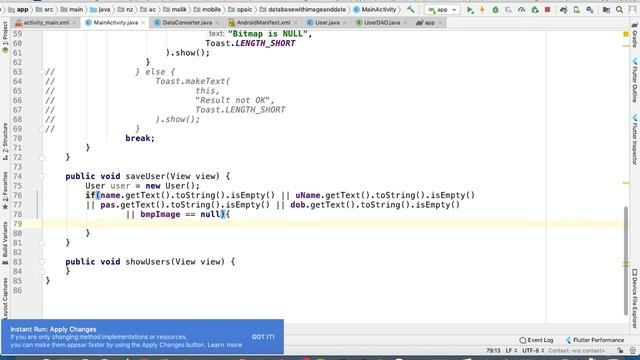 Android Learning - ROOM Database, SQLite Database, Camera, Saving Picture in Database смотреть онлайн