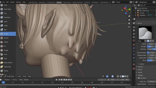 Serenity | Blender Speed Sculpt смотреть онлайн