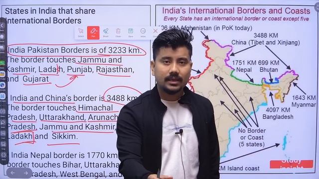National, State and International Boundary Lines || Border Lines | 65 Imp Topics смотреть онлайн