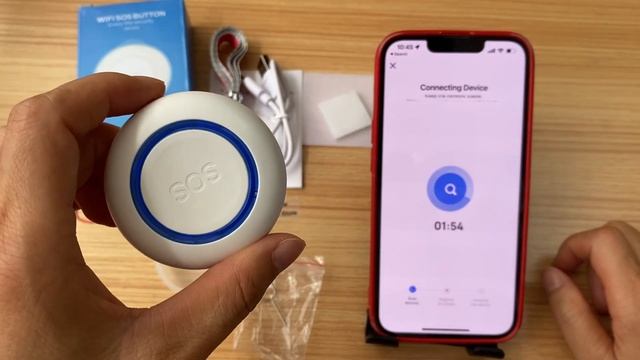Pair WIFI SOS Panic Button To Tuya Smart Life App