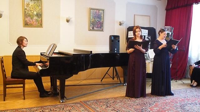 01 Мендельсон. Осенняя песня. Анна Сильченко, Ольга Сильченко, Павел Шестов