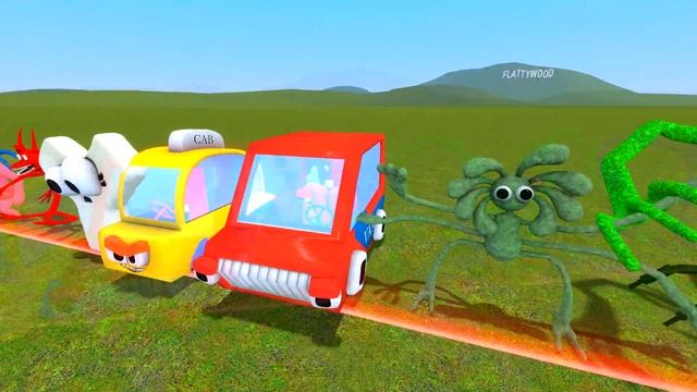 СРАВНЕНИЕ РАЗМЕРОВ ВСЕХ БУКВ АЛФАВИТ ЛОР И РАДУЖНЫХ ДРУЗЕЙ ГАРРИС МОД! ALPHABET LORE RAINBOW FRIEND