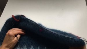 Модный мохеровый свитер.Английская резинка по кругу. Simple knit sweater.