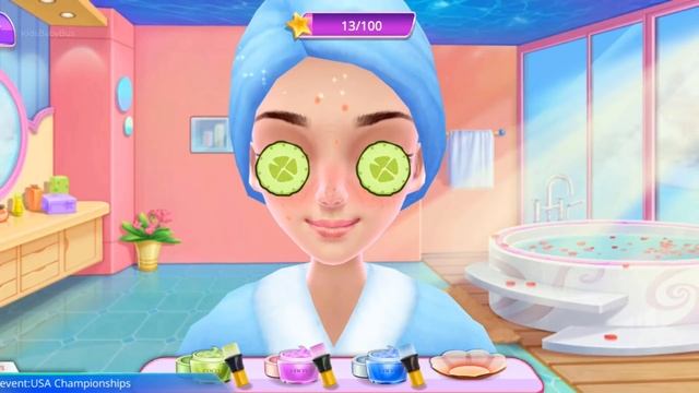 Gymnastics Star Girl Game - Fun Spa Makeup, Dress Up, Color Hairstyles & Design Games for girls смотреть онлайн