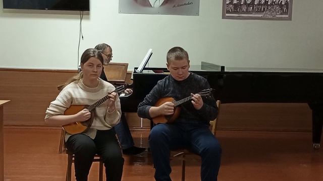 Дует домристів Завальнюк Ярослав та Блєднікова Анна , Дж. Каччіні ,,Ave Maria " смотреть онлайн