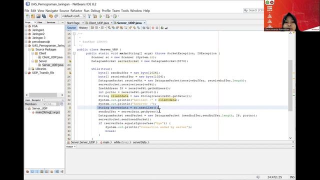Program Client Server - UDP Socket Programming Menggunakan Netbeans смотреть онлайн