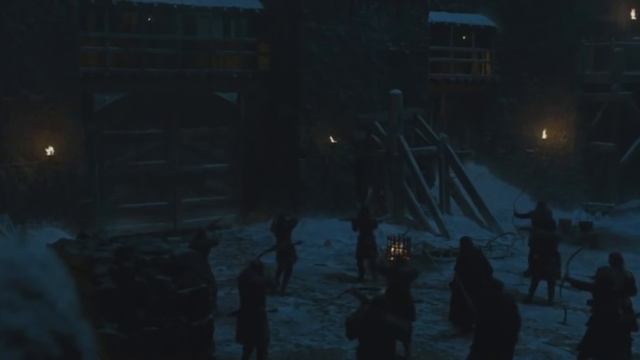 Game of Thrones 6x02 - Tormund and Wildlings storm in Castle Black