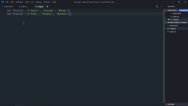 How to Append One Array to Another Array in Javascript смотреть онлайн