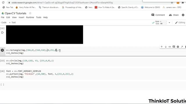 OpenCV on Google Colab - Drawing Tools on OpenCV смотреть онлайн
