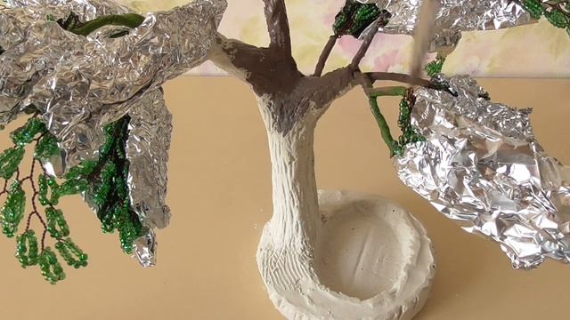 Ива из бисера. Часть 2. МК / DIY Willow Tree Beads 2 part смотреть онлайн