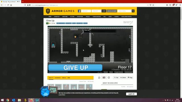 Give up - Armor Games - Floor 23 / 5 minutes смотреть онлайн