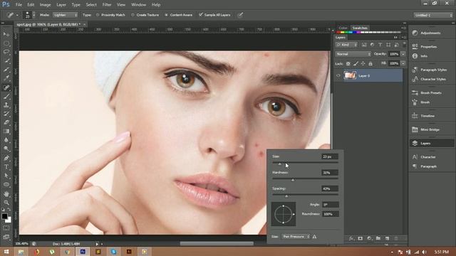 How to Use Spot Healing Brush Tool in Photoshop (Fast & Easy) смотреть онлайн