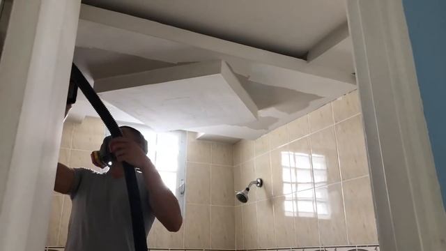 Como hacer un techo para baño en Gypsum Board (Fascia) смотреть онлайн
