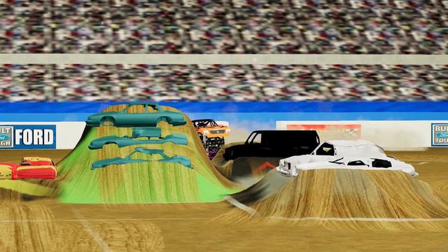 Monster Jam BeamNG. Drive Crash Madness | Throwback Edition! смотреть онлайн