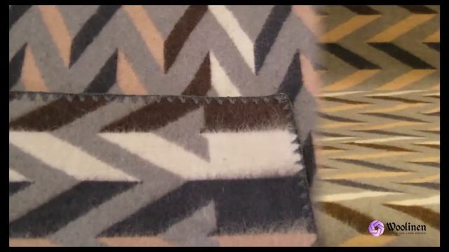 Одеяло шерстяное "Зигзаг" разноцветное смотреть онлайн