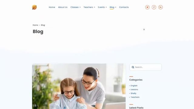School WordPress Theme смотреть онлайн