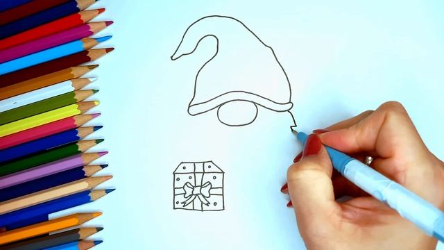 Нарисовать открытку на Рождество и Новый Год смотреть онлайн