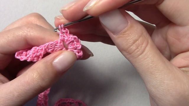 Розовая кайма крючком смотреть онлайн