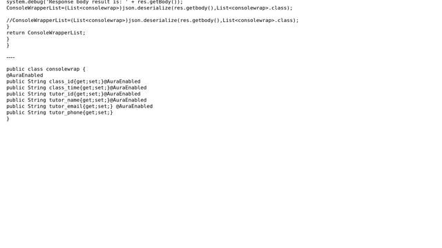 Salesforce: System.JSONException: Unexpected character ('＜' (code 60)): expected a valid value смотреть онлайн