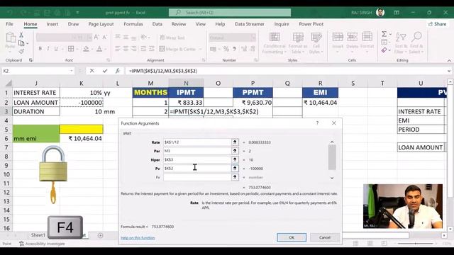 Excel Payment Function: Part 3 | MS Advance Excel in Hindi VNO.15 | Raj Singh Microsoft смотреть онлайн