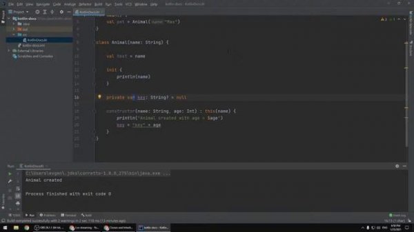 Kotlin с нуля #5 - Classes and Inheritance (ч.1) (kotlin docs "live" с комментариями)