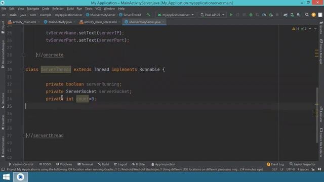 029 - Simple Client - Server App using TCP Sockets in Android Studio - the easy way - part 2 смотреть онлайн