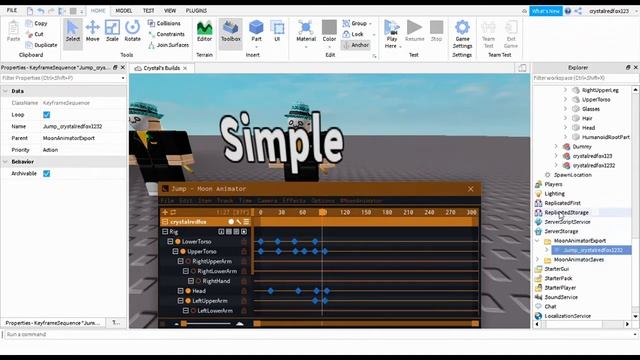 How To Export Animation With Moon Animator ROBLOX смотреть онлайн